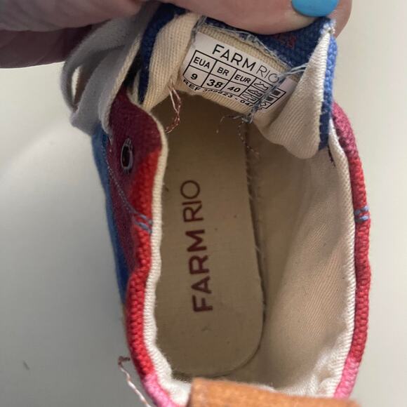 Farm Rio Platform Sneaker Rainbow Sun Unisex Men SIZE 7,5 Wmns 9.5 EU 40 shoes - Picture 11 of 16